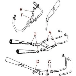 Exhaust muffler gasket suzuki lt r 450 quadrace