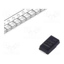 10 pcs x VISHAY - S1PB-M3/84A - Diode: rectifying, SMD, 100V, 1A, 1.8us, DO220AA,SMP, Ufmax: 1.1V