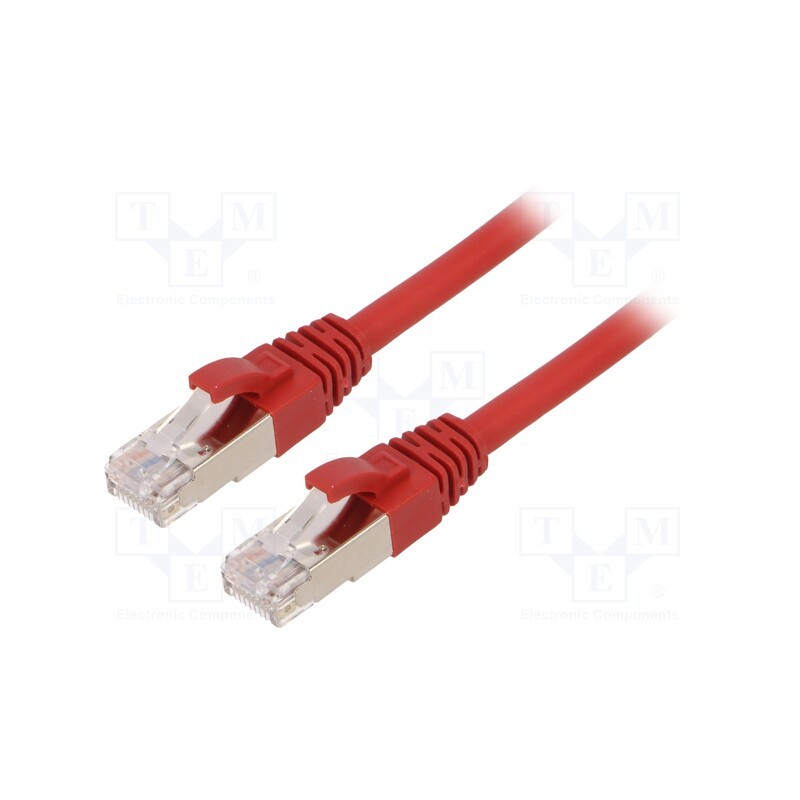 1 pcs x LAPP - 24441392 - Patch cord, ETHERLINE® Cat.6a,S/FTP, 6a, stranded, Cu, LSZH, red