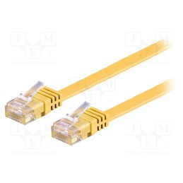1 pcs x Goobay - 96420 - Patch cord, U/UTP, 6, stranded, Cu, PVC, yellow, 3m, 32AWG
