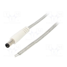 1 pcs x BQ CABLE - DC.CAB.8610.0150 - Cable, 2x0.5mm2, wires,DC 5,5/2,5 plug, straight, transparent