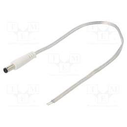 1 pcs x BQ CABLE - DC.CAB.8610.0020 - Cable, 2x0.5mm2, wires,DC 5,5/2,5 plug, straight, transparent