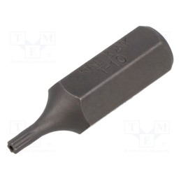 1 pcs x KING TONY - 163610U - Screwdriver bit, Torx® with protection, T10H, Overall len: 36mm