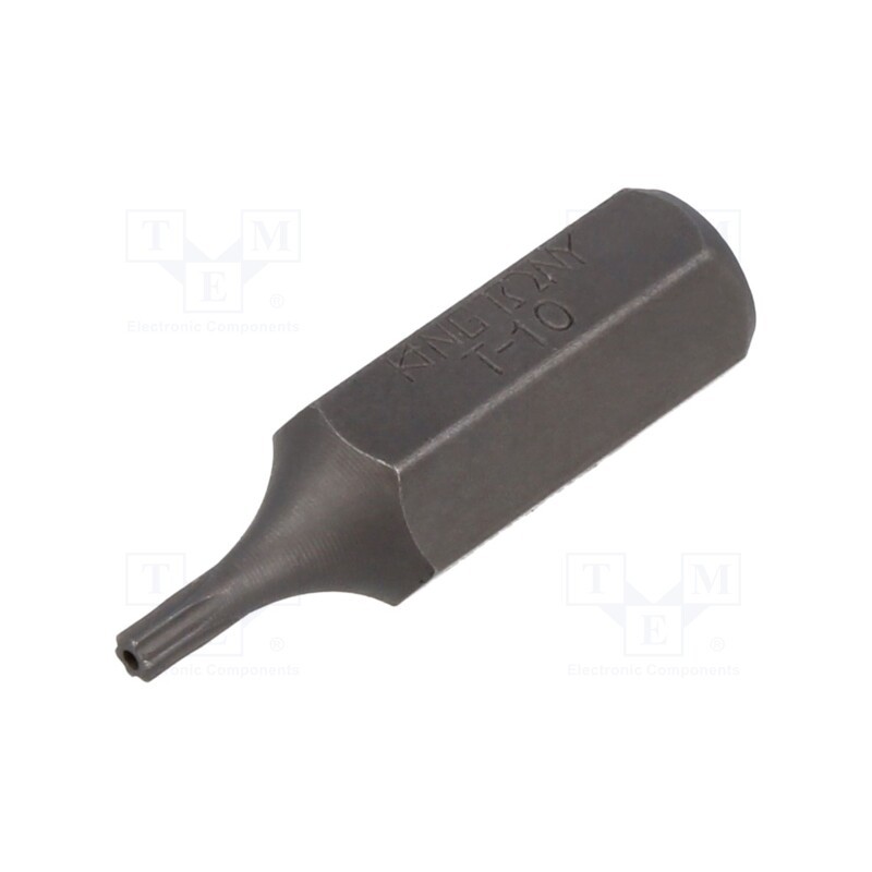 1 pcs x KING TONY - 163610U - Screwdriver bit, Torx® with protection, T10H, Overall len: 36mm