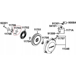 Kymco mxu 250 300 recoil starter