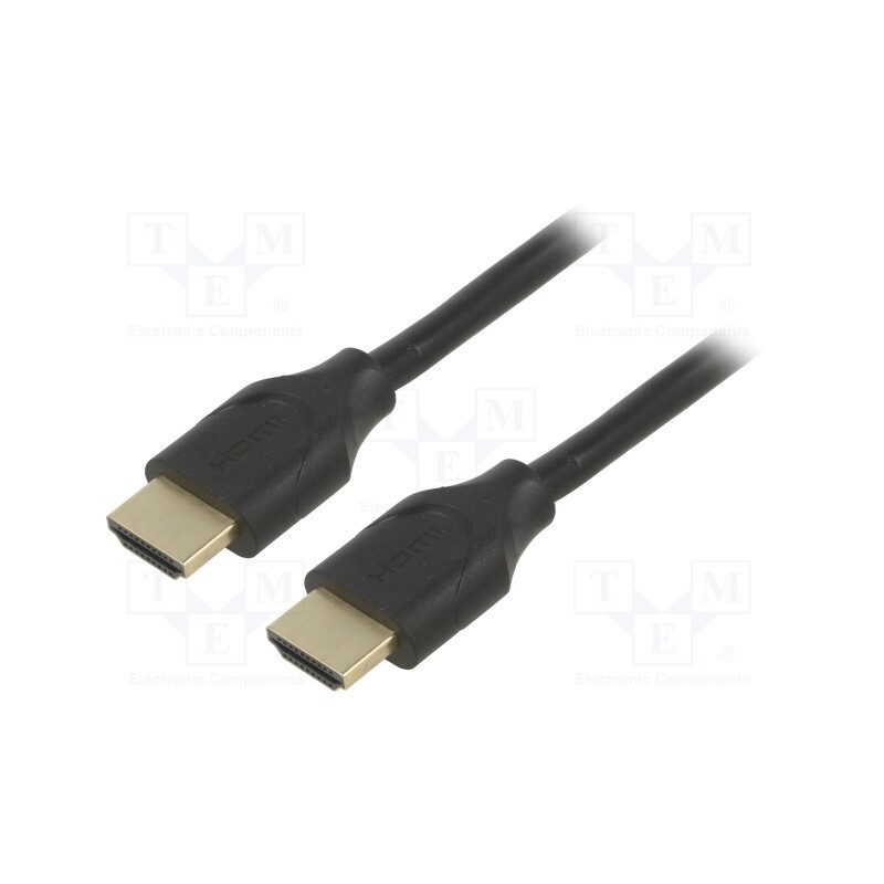 1 pcs x Goobay - 61640 - Cable, HDCP 2.2,HDMI 2.1, HDMI plug,both sides, PVC, 2m, black