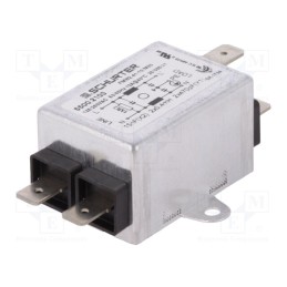 1 pcs x SCHURTER - 5500.2103 - Filter: anti-interference, 250VAC, 0.47nF, 400uH, Ioper.max: 10A
