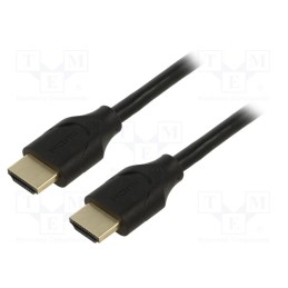 1 pcs x Goobay - 61637 - Cable, HDCP 2.2,HDMI 2.1, HDMI plug,both sides, PVC, 0.5m, black