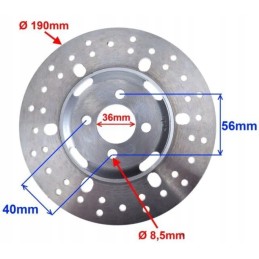 Rear brake disc for quad atv200