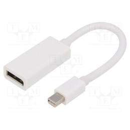 1 pcs x GEMBIRD - A-MDPM-DPF-001-W - Adapter, DisplayPort 1.1, 0.15m, white