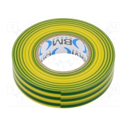 1 rol x BM GROUP - BMESB1925GV - Tape: electrical insulating, W: 19mm, L: 25m, Thk: 0.15mm, PVC film