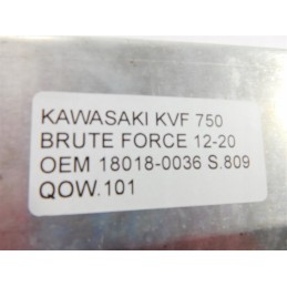 Exhaust muffler cover Kawasaki KVF 750 Brute Force 12 20 OEM 18018 0036