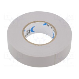 1 rol x BM GROUP - BMESB1925GR - Tape: electrical insulating, W: 19mm, L: 25m, Thk: 0.15mm, grey, 200%