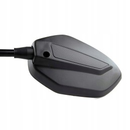 Set of black mirrors with handlebar holders LU8125 M10