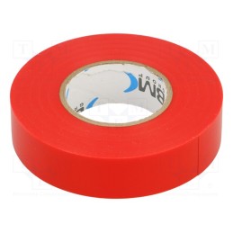 1 rol x BM GROUP - BMESB1925RO - Tape: electrical insulating, W: 19mm, L: 25m, Thk: 0.15mm, red, 200%