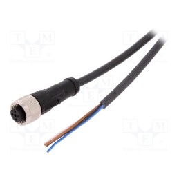 1 pcs x LAPP - AB-C4-2,0PUR-M12FS - Connection lead, M12, PIN: 4, straight, 2m, plug, 250VAC, 4A, PUR