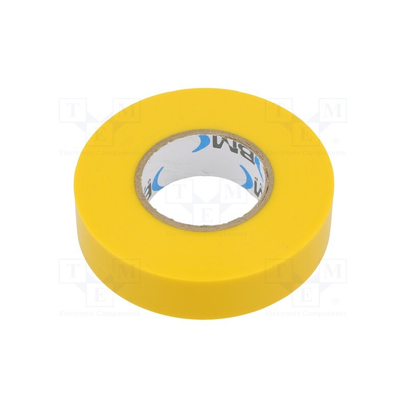 1 rol x BM GROUP - BMESB1925GI - Tape: electrical insulating, W: 19mm, L: 25m, Thk: 0.15mm, yellow