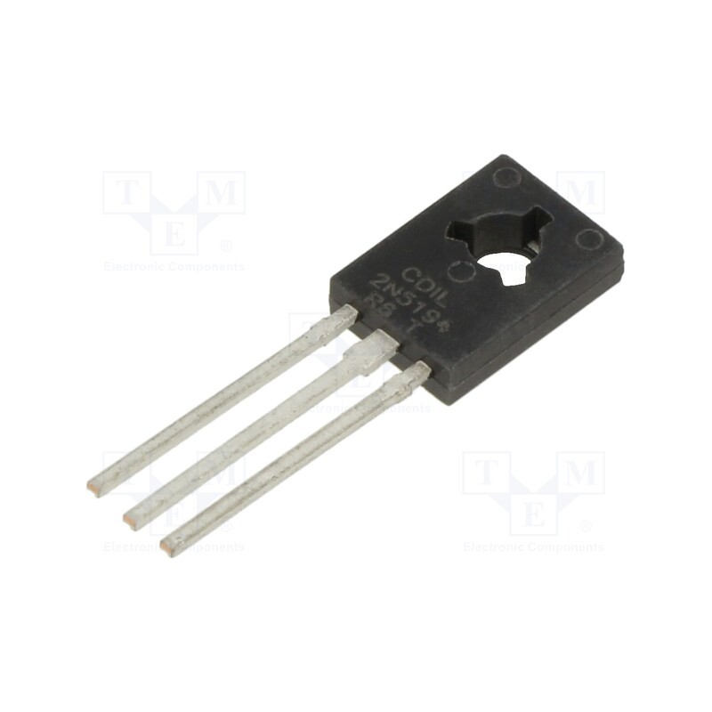 5 pcs x CDIL - 2N5194 - Transistor: PNP, bipolar, 60V, 4A, 40W, TO126