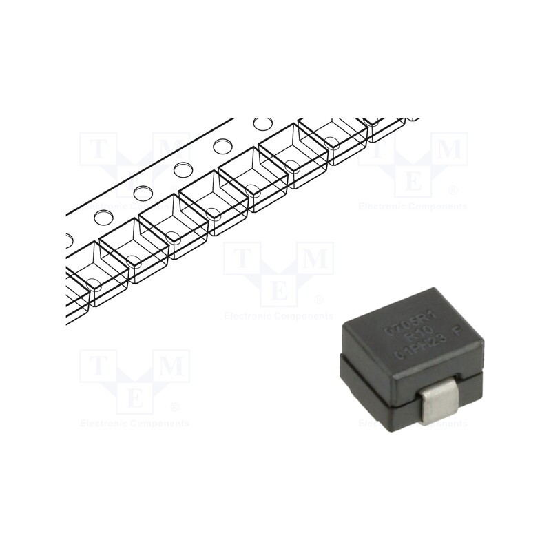 1 pcs x EATON ELECTRONICS - FP0705R1-R10-R - Inductor: wire, SMD, 105nH, Ioper: 43A, Isat: 34A, 7x7x4.95mm, 250uΩ