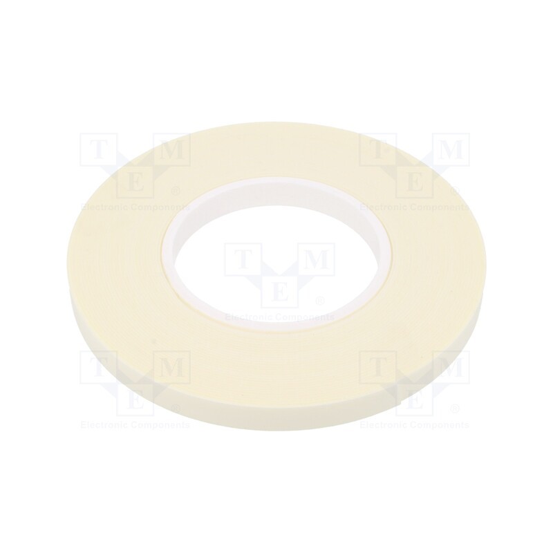 1 rol x - 3502 PIANKOWA 1MM 12MM-11M - Tape: fixing, W: 12mm, L: 11m, Thk: 1mm, two-sided adhesive, white