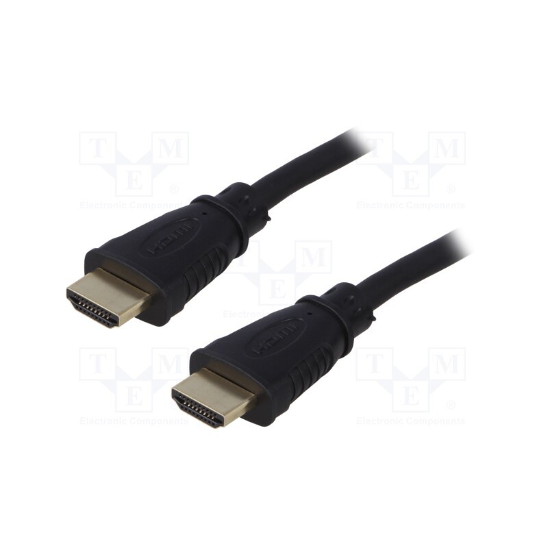 1 pcs x QOLTEC - 52303 - Cable, HDMI 1.4, HDMI plug,both sides, 2m, black