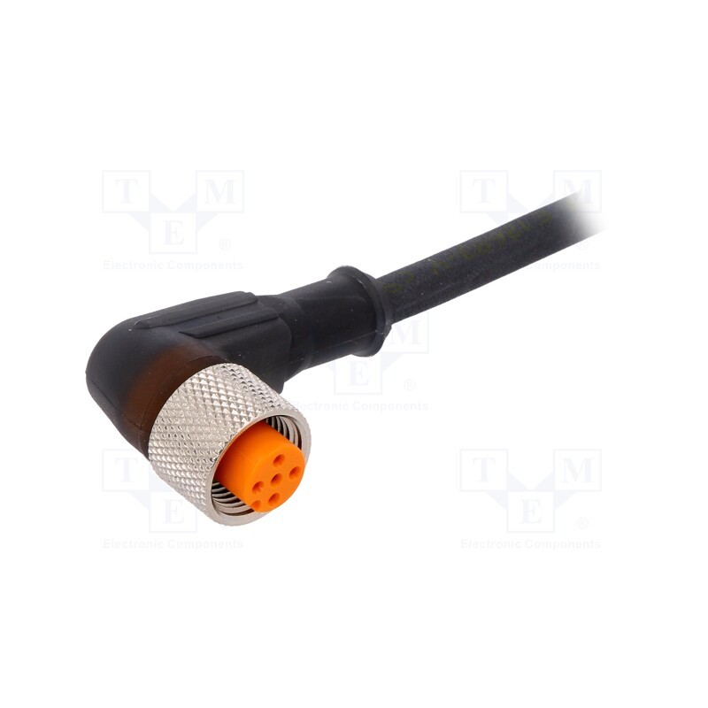 1 pcs x LUMBERG AUTOMATION - RKWT 5-228/2 M - Connection lead, M12, PIN: 5, angled, 2m, plug, 60VAC, 4A, -25÷80°C
