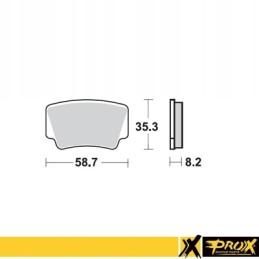 Prox brake pads kh463 rear 37 227102