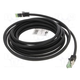 1 pcs x Goobay - 61096 - Patch cord, S/FTP, Cat 8.1, stranded, Cu, LSZH, black, 5m, 26AWG