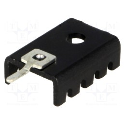 5 pcs x STONECOLD - D01PA - Heatsink: moulded, U, TO202,TO220, black, L: 19.05mm, W: 13.21mm