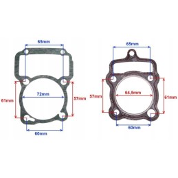Cylinder and head gaskets for quad atv 200 bashan