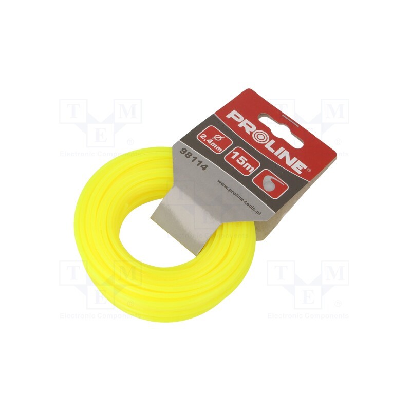 1 pcs x PROLINE - 98114 - Trimmer line, L: 15m, polyamide, round, Size: 2.4mm