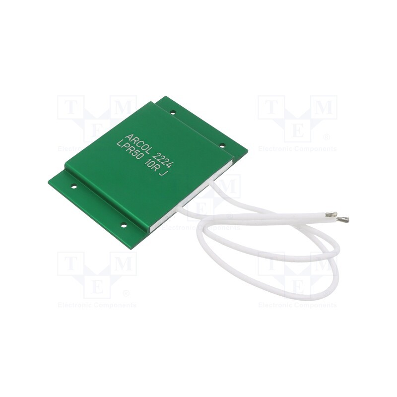 1 pcs x ARCOL - LPR50 10R J - Resistor: power, screw, 10Ω, 50W, ±5%, 50x75x5.7mm, for soldering