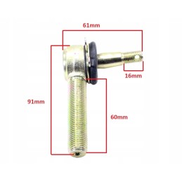 Swing arm end pin quad atv kxd 125 m10 m14