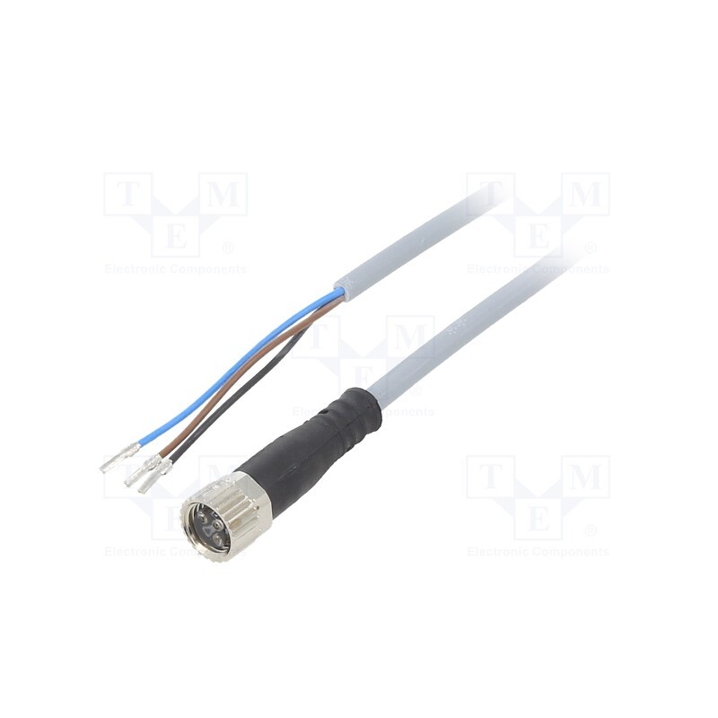 1 pcs x FESTO - 541333 - Connection lead, M8, PIN: 3, straight, 2.5m, plug, 60VAC, 3A, 60VDC