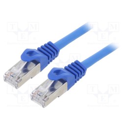 1 pcs x GEMBIRD - PP6-3M/B - Patch cord, F/UTP, 6, stranded, CCA, PVC, blue, 3m, RJ45 plug, 26AWG