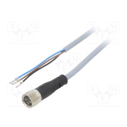 1 pcs x FESTO - 541334 - Connection lead, M8, PIN: 3, straight, 5m, plug, 60VAC, 3A, -25÷70°C