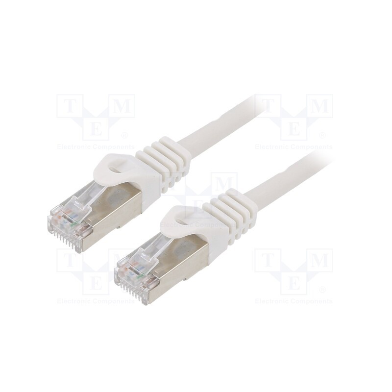 1 pcs x GEMBIRD - PP6-3M - Patch cord, F/UTP, 6, stranded, CCA, PVC, grey, 3m, RJ45 plug, 26AWG