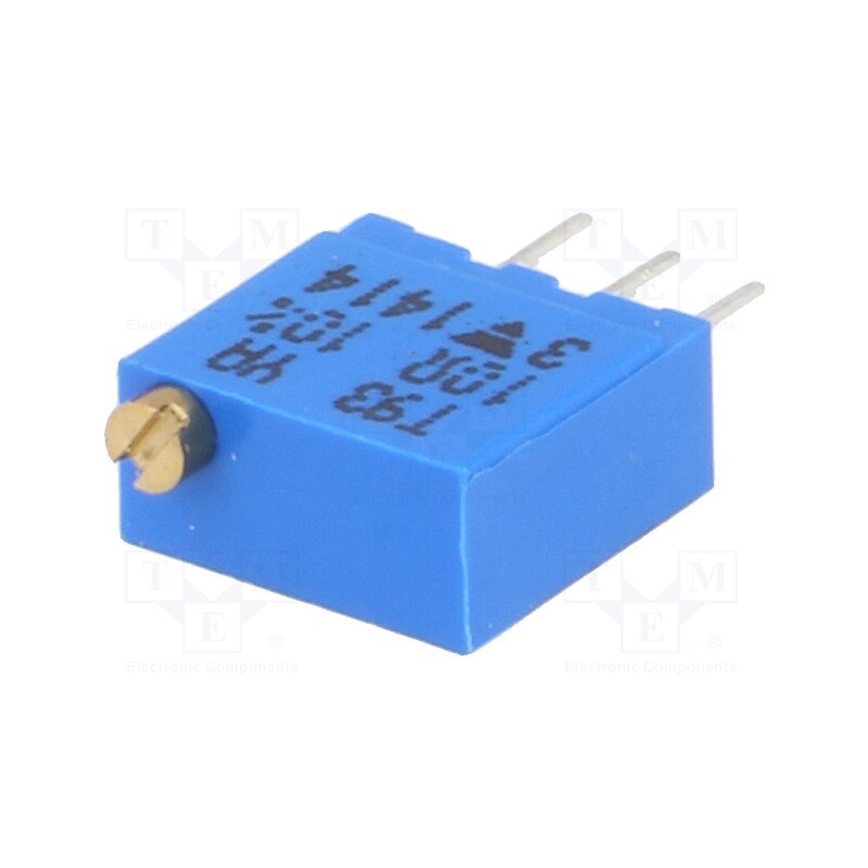 1 pcs x VISHAY - T93YA100KT20 - Potentiometer: mounting, multiturn, 10Ω, 500mW, THT, ±10%, linear