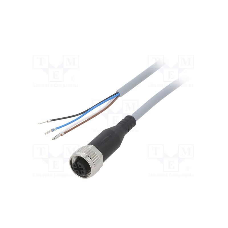 1 pcs x FESTO - 550326 - Connection lead, M12, PIN: 4, straight, 2.5m, plug, 250VAC, 4A, NEBU