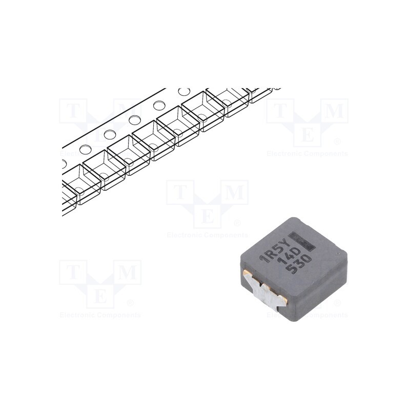 1 pcs x PANASONIC - ETQP5M1R5YFC - Inductor: wire, SMD, 1.5uH, 35.1A, 3.8mΩ, ±20%, 10.7x10x5.4mm