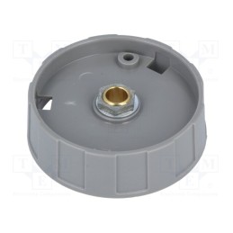 1 pcs x OKW - A2550068 - Knob, without pointer, ABS, Øshaft: 6mm, Ø50x15.5mm, black, A2550