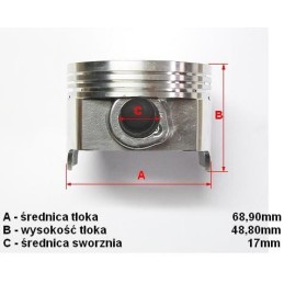 Chinese piston atv quad 200 250 cm3 sr 69 00 mm