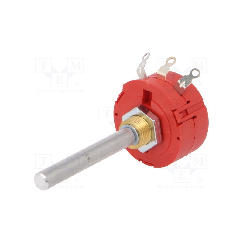 1 pcs x AB Elektronik - 3114307999 - Potentiometer: shaft, single turn, 10kΩ, 2W, ±10%, 6mm, wirewound