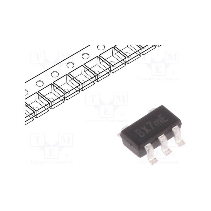 3 pcs x DIODES INCORPORATED - LMV321WG-7 - IC: operational amplifier, 1MHz, 2.7÷5.5V, Ch: 1, SOT25,