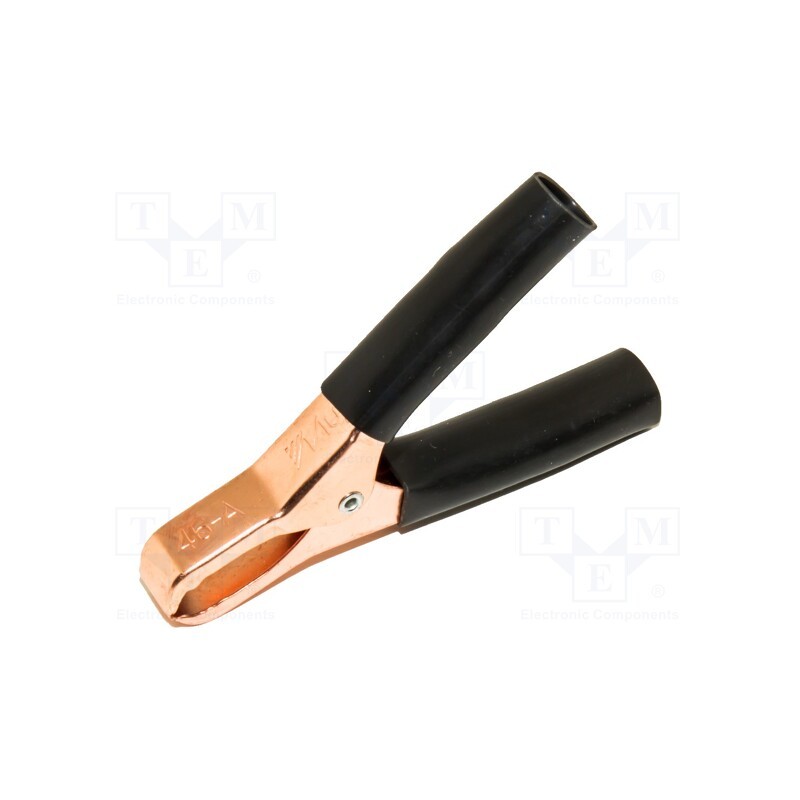 1 pcs x MUELLER ELECTRIC - BU-46A-0 - Crocodile clip, 50A, Grip capac: max.29mm, Overall len: 74mm