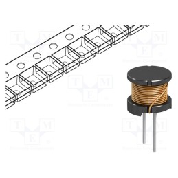 1 pcs x FASTRON - 09HVP-820K-50 - Inductor: wire, THT, 82uH, 2.32A, 86mΩ, ±10%, Ø12.5x10.8mm, 100kHz