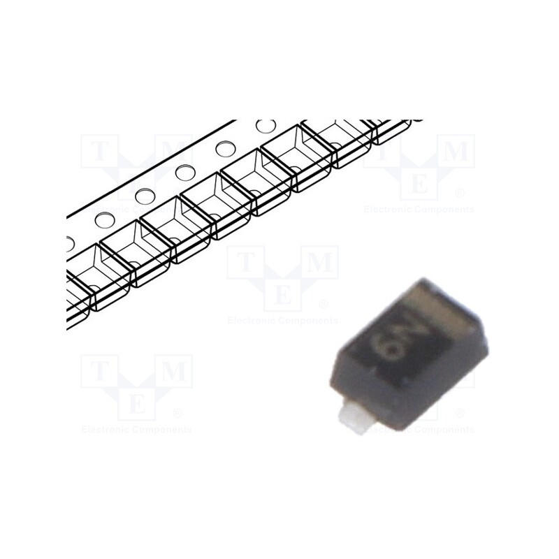 1 pcs x NEXPERIA - PESD5Z5.0,115 - Diode: TVS, 180W, 6.2V, 10A, unidirectional, SOD523