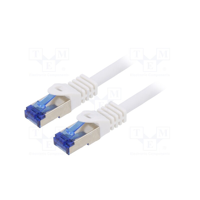 1 pcs x LOGILINK - C6A021S - Patch cord, S/FTP, 6a, stranded, Cu, LSZH, white, 0.5m, 26AWG