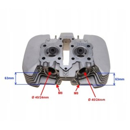 Atv kinroad jialing 250 4t 2 piston cylinder head