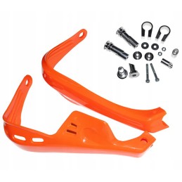 Hand guards cross quad atv handbars orange